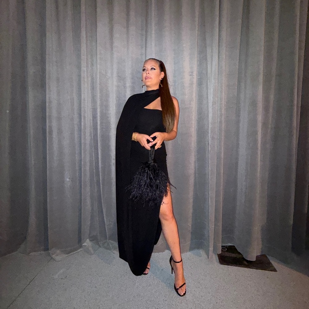 Cult Gaia Black One-Shoulder Dress